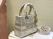 Fortok Dior Lady D-lite Butterfly Zodiac Embroidery Bag 24x20x11cm  - 3