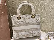Fortok Dior Lady D-lite Butterfly Zodiac Embroidery Bag 24x20x11cm  - 2