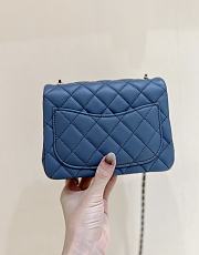 Fortok Chanel 23K Flap Bag in Dark Blue AS1786 17cm - 3
