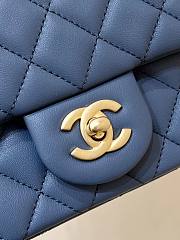 Fortok Chanel 23K Flap Bag in Dark Blue AS1786 17cm - 2