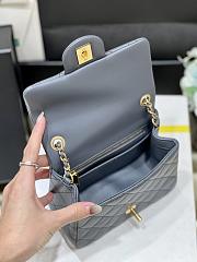 Fortok Chanel 23K Flap Bag in Dark Grey AS1786 17cm - 2