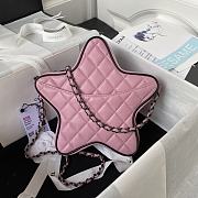 Fortok Chanel Star Handbag in Light Pink 22.5×22.5×6cm - 5