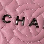 Fortok Chanel Star Handbag in Light Pink 22.5×22.5×6cm - 2