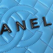 Fortok Chanel Star Handbag in Blue 22.5×22.5×6cm - 4