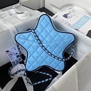 Fortok Chanel Star Handbag in Blue 22.5×22.5×6cm - 3