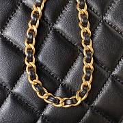 Fortok Chanel 24C Retro Metal Large Logo Bag in Black 17.5×20×5cm - 2