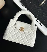 Fortok Chanel 23K Kelly Bag White 19x13x7cm - 1