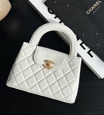 Fortok Chanel 23K Kelly Bag White 19x13x7cm