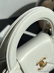 Fortok Chanel 23K Kelly Bag White 19x13x7cm - 2
