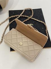 Fortok Chanel Mini CF Bag in Beige AS243103401 20x7x14cm - 5