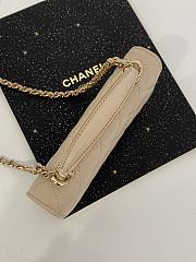 Fortok Chanel Mini CF Bag in Beige AS243103401 20x7x14cm - 3