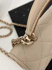 Fortok Chanel Mini CF Bag in Beige AS243103401 20x7x14cm - 2