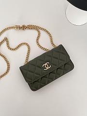 Fortok Chanel 22K Woc Caviar Olive Bag 17x9.5x3cm - 1