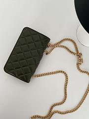 Fortok Chanel 22K Woc Caviar Olive Bag 17x9.5x3cm - 6