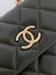 Fortok Chanel 22K Woc Caviar Olive Bag 17x9.5x3cm - 4