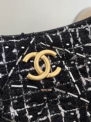 Fortok Chanel 23B Tweed Hobo Bag 23.5x15x2cm - 6