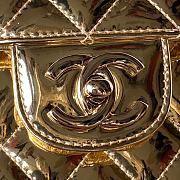 Fortok Chanel Backpack and Star Coin Purse Gold Metallic Calfskin & Gold-Tone Metal 18.5×23.5×8.5cm - 6