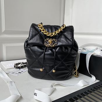 Fortok Chanel 24C Backpack  in Black 26x22x16cm