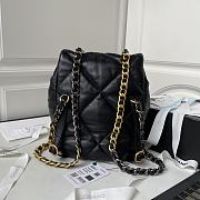 Fortok Chanel 24C Backpack  in Black 26x22x16cm - 5