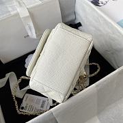 Fortok Chanel 24C Backpack in White 26x22x16cm - 5