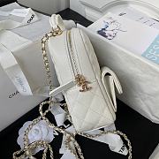 Fortok Chanel 24C Backpack in White 26x22x16cm - 4