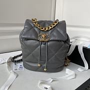 Fortok Chanel 24C Backpack in Grey 26x22x16cm - 1