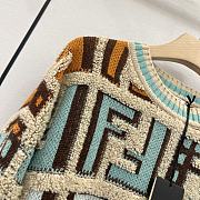 Fortok Fendi 2023 FF Logo Round Neck Sweater - 2