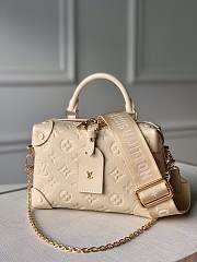 Fortok Louis Vuitton Petite Malle Souple Bag Beige M45394 20x14x7.5cm - 1