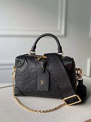 Fortok Louis Vuitton Petite Malle Souple Bag Black M45393 20x14x7.5cm - 1