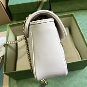 Fortok Gucci Marmont Double G Rivets Bag in White 22x13x6cm - 6