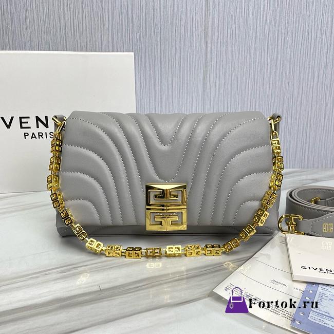 Fortok Givenchy Baguette Bag in Grey 25x15x6cm - 1