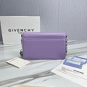 Fortok Givenchy Leather 4G Metal Buckle Chain Bag in Purple 20x13x5cm - 5