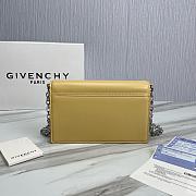 Fortok Givenchy Leather 4G Metal Buckle Chain Bag in Yellow 20x13x5cm - 5