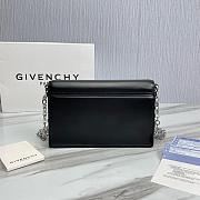 Fortok Givenchy Leather 4G Metal Buckle Chain Bag in Black 20x13x5cm - 5