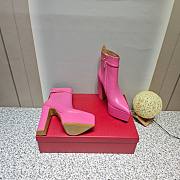 Fortok Valentino Sky-high Waterproof Platform and High-heeled Boots in Pink - 6