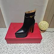 Fortok Valentino Sky-high Waterproof Platform and High-heeled Boots in Black - 6