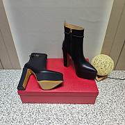 Fortok Valentino Sky-high Waterproof Platform and High-heeled Boots in Black - 4