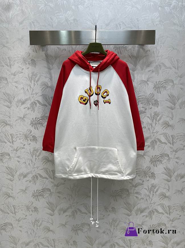 Fortok Gucci 23 Knitted Cotton Hooded Sweatshirt - 1
