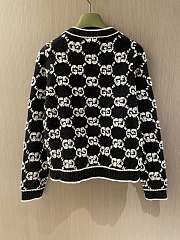 Fortok Gucci 23 Jacquard Cardigan in Black - 6