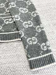 Fortok Gucci 23 Jacquard Cardigan in Grey - 3
