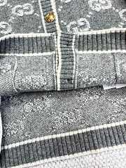 Fortok Gucci 23 Jacquard Cardigan in Grey - 2
