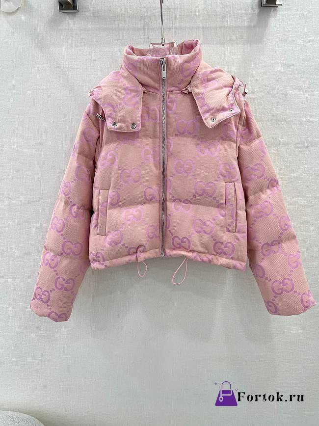 Fortok Gucci 23 Hooded Jacket in Pink - 1