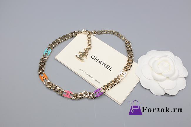 Fortok Chanel 24S Colorful Five C Short Necklace - 1