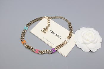 Fortok Chanel 24S Colorful Five C Short Necklace