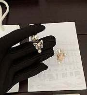 Fortok Dior Butterfly Pearl Earrings - 3