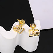 Fortok Dolce & Gabbana DG Logo Drop Earrings - 5