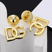 Fortok Dolce & Gabbana DG Logo Drop Earrings - 2