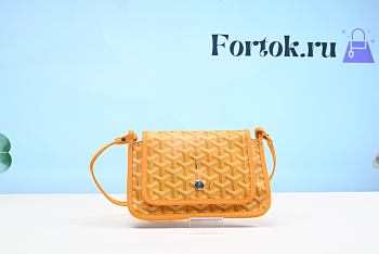 Fortok Goyard Plumet Pocket Wallet In Yellow 14cm