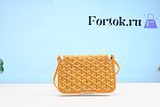 Fortok Goyard Plumet Pocket Wallet In Yellow 14cm - 2