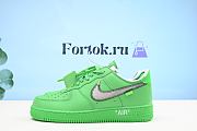 Fortok Nike Air Force 1 Low Off-White Brooklyn Green Spark DX1419-300 Sneakers  - 1